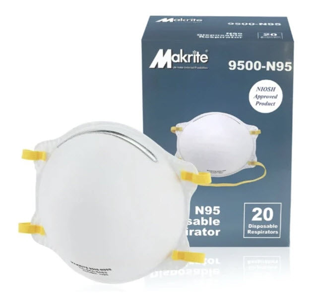 Makrite N95-9500-Niosh Approved-20 per box