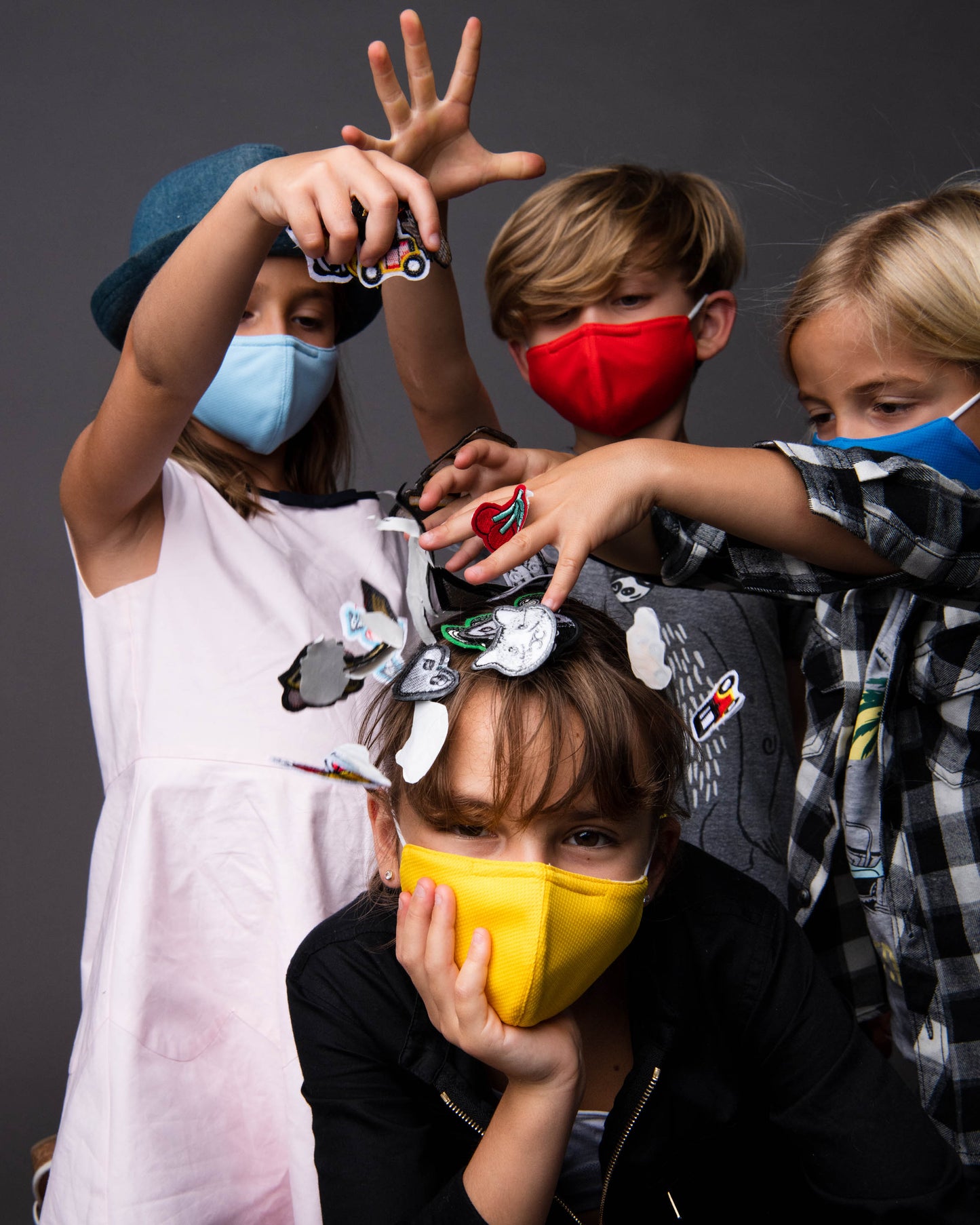 KIDS CRAFT PACK -- 10 MASKS + IRON ON PATCHES
