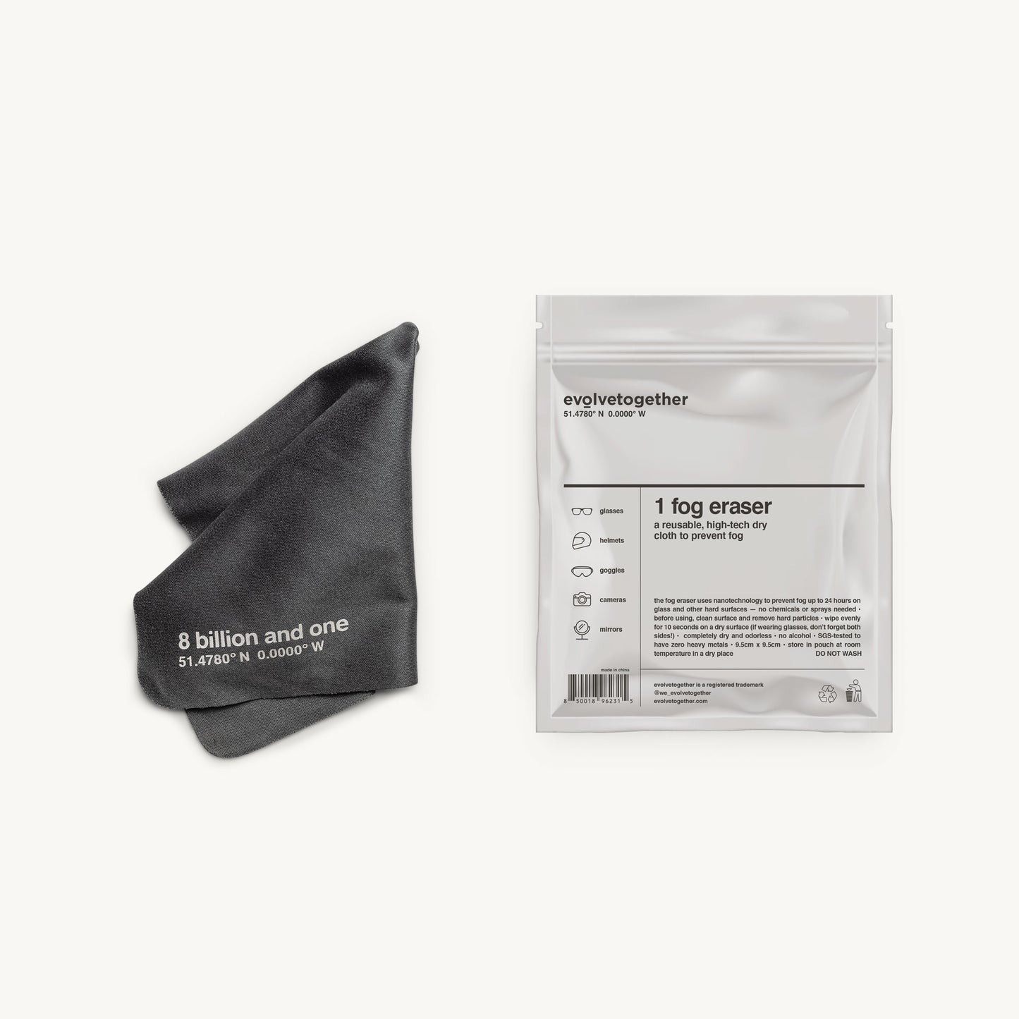 LONDON-1 Dry Cloth Fog Eraser