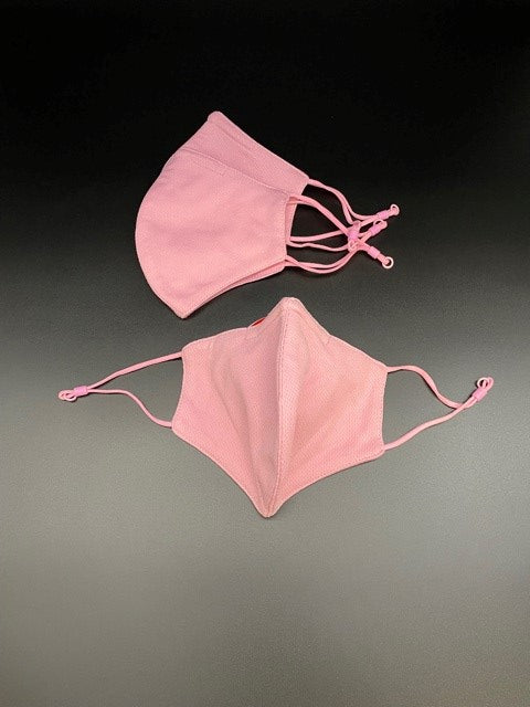 Adult Masks-Solid Pink 3 Pack with Adjustable Ear Loops