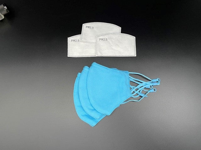 Kids!! Light Blue 3 Pack with Filters